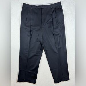 Zanella Black Size 38W 27L 100% Wool Bennett Dress Pants for Men